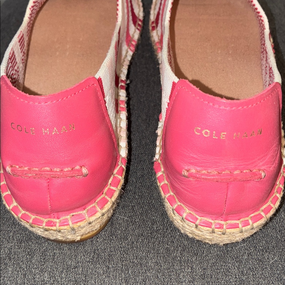 Cole Haan Pink and White Knit Flats - Picture 5 of 6